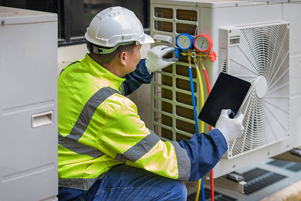 Professional Air Duct Cleaning technician working in Carrollton, KY